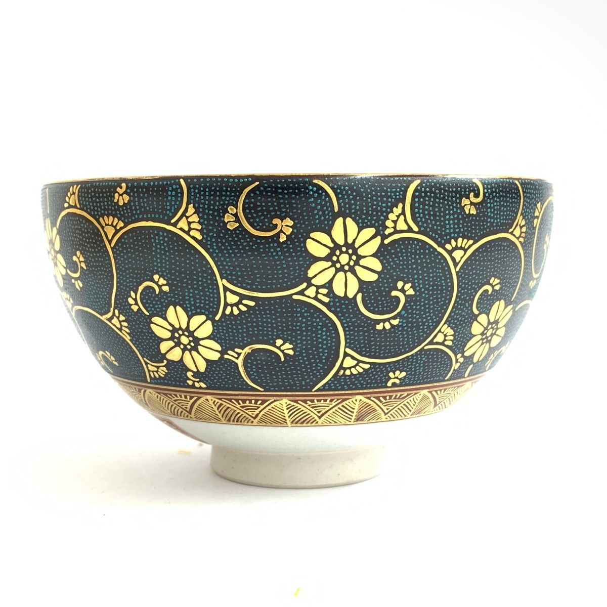 青粒唐草 茶碗