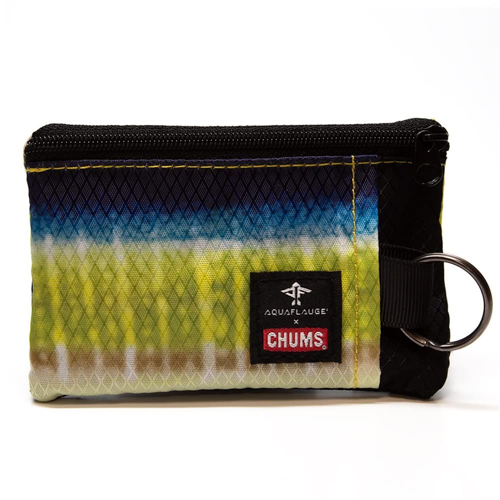 Chums (チャムス) サーフショーツ財布 ナイロン 軽量 (アクア フラウジ イエローフィン) [Aque Flauge キダネ]