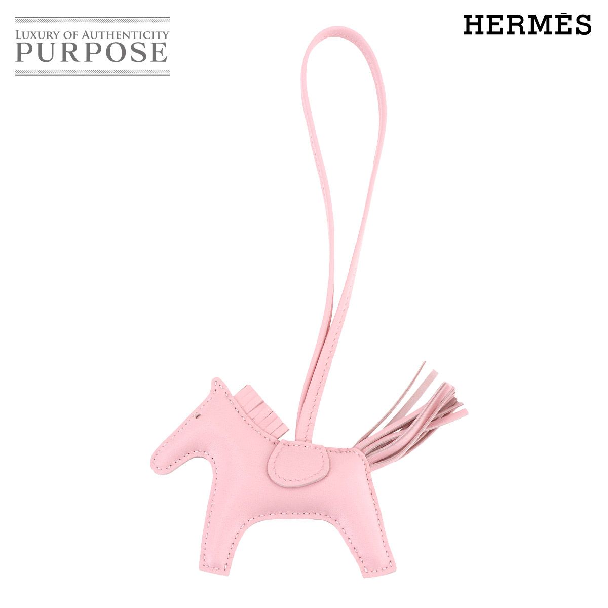 エルメス HERMES ロデオ PM バッグ チャーム アニューミロ ローズサクラ W刻印 Rodeo PM 90281184