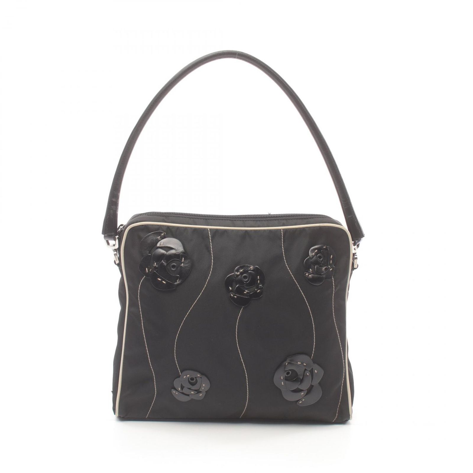 希少 プラダ PRADA TESSUTO FIORI レザーフラワー トート 【公式通販】