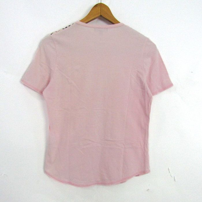 y2k BURBERRY バーバリー　Tシャツ　トップス　ノバチェック　ピンク 美品 バーバリー Tシャツ 半袖 ピンク×ノバチェック 38 - メルカリ