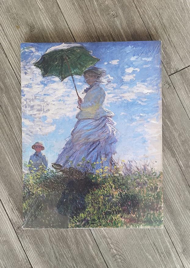 クロード・モネ『日傘をさす女性』油絵風景画 インテリア アート 