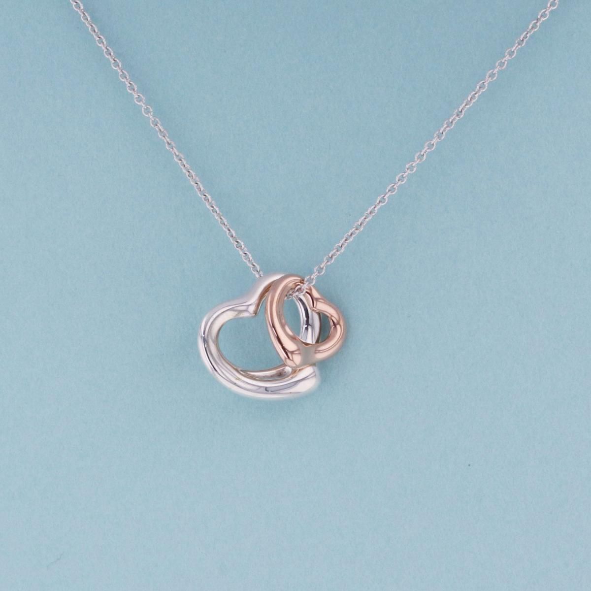 Tiffany&Co. （ティファニー） ダブル オープンハート シルバー 