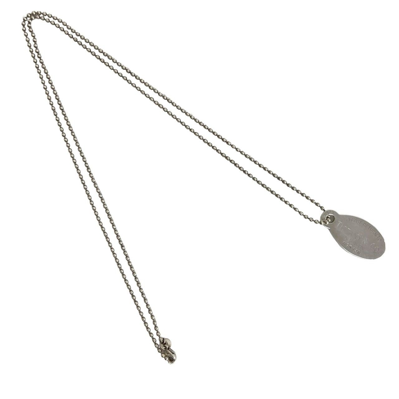 極 美品 TIFFANY&Co. ティファニー リターントゥ オーバル ロゴ 