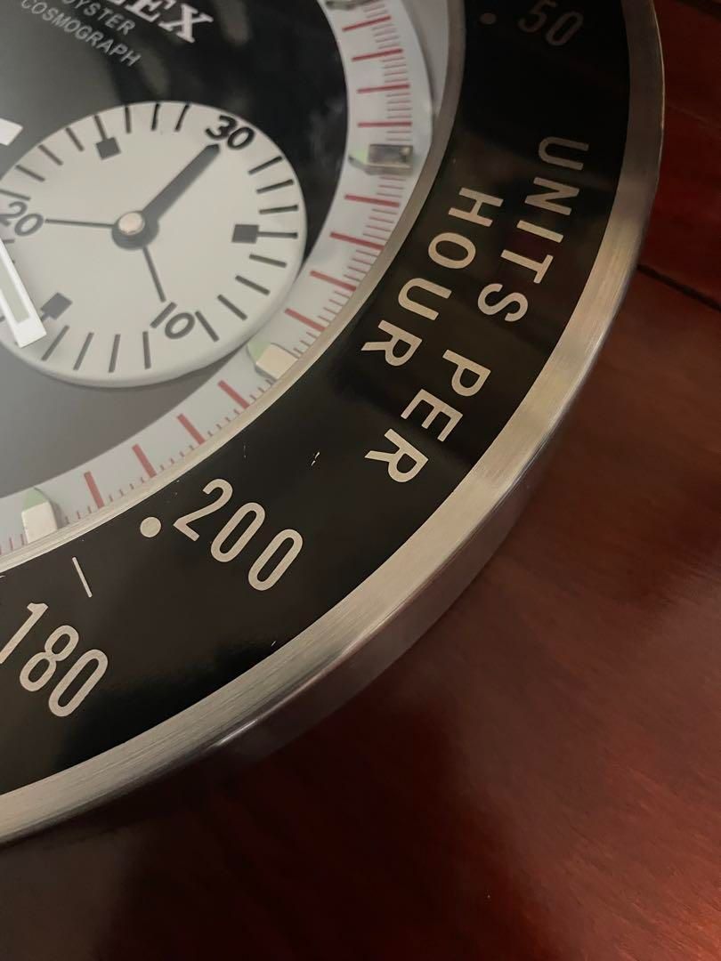 新品未使用　デイトナ　ポール・ニューマン　掛け時計　非売品 ロレックス デイトナ ポールニューマンスタイル掛け時計, 未使用