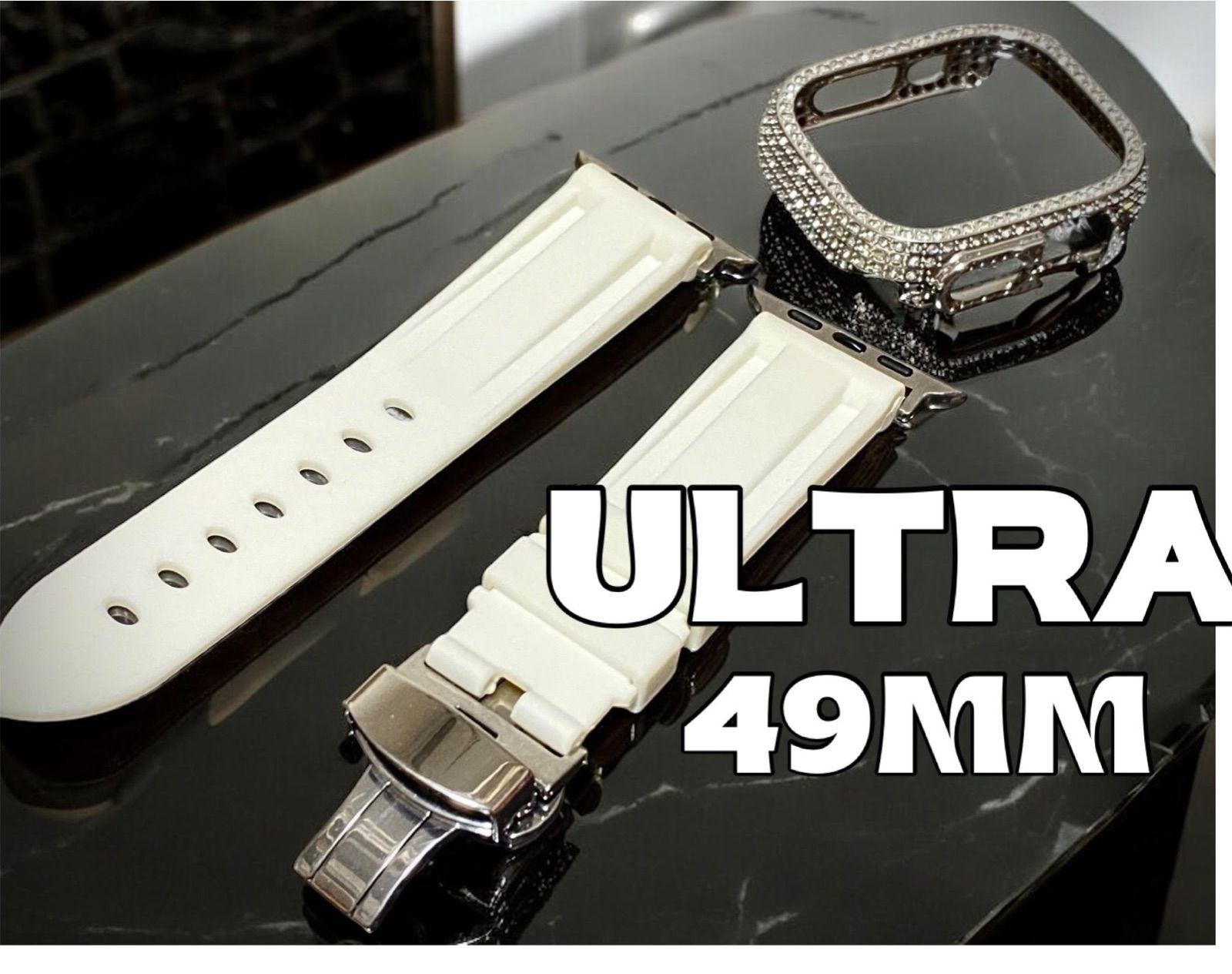 Ultra 49mm アップルウォッチ ケースキラキラ カスタム カバー Apple Watch ウルトラ ウルトラ2 メンズ レディース 32