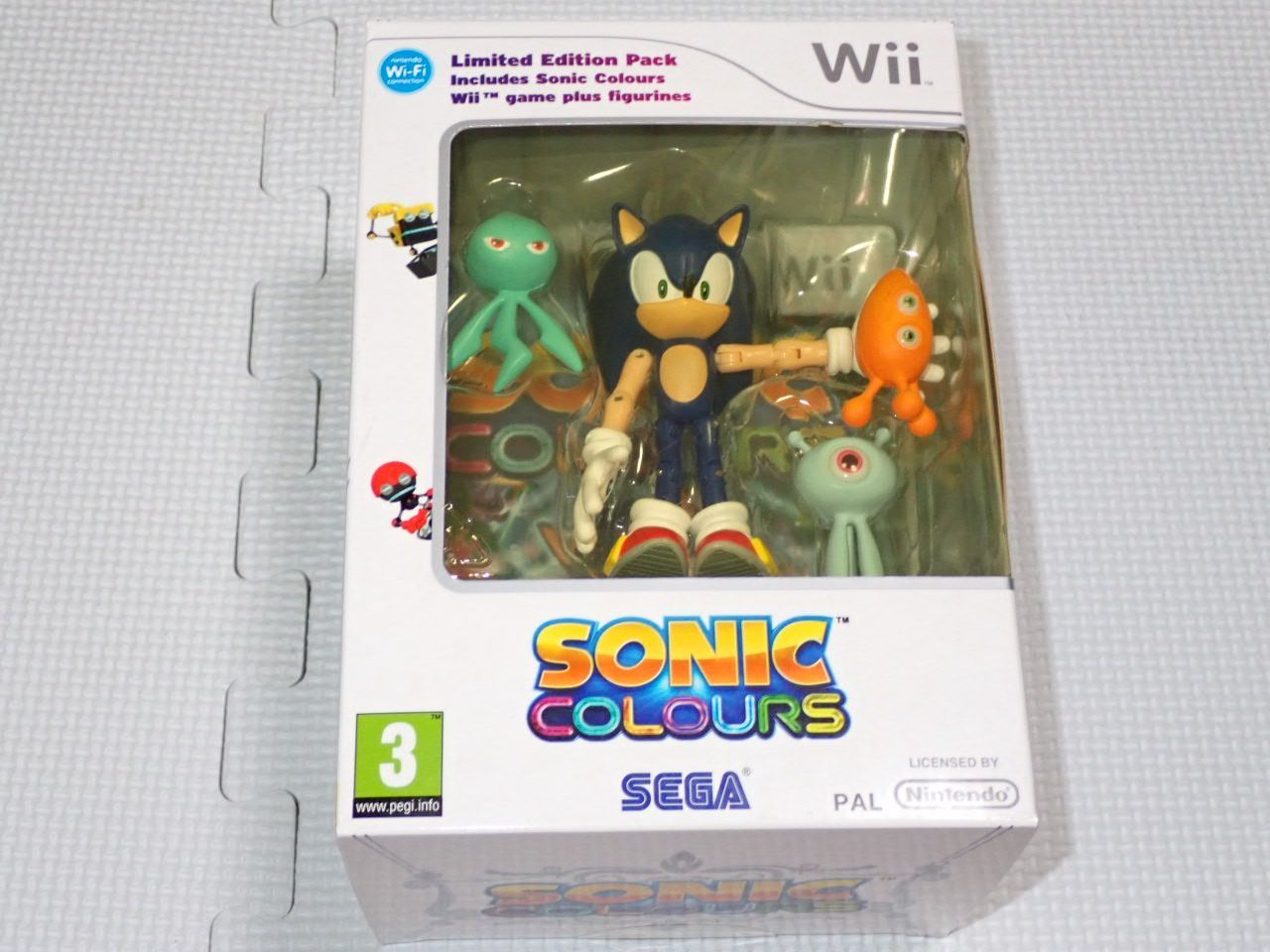 Wii SONIC COLORS 海外版 EU版 LIMITED EDITION PACK 説明書付 ソフト付 テープ未開封の 性あり