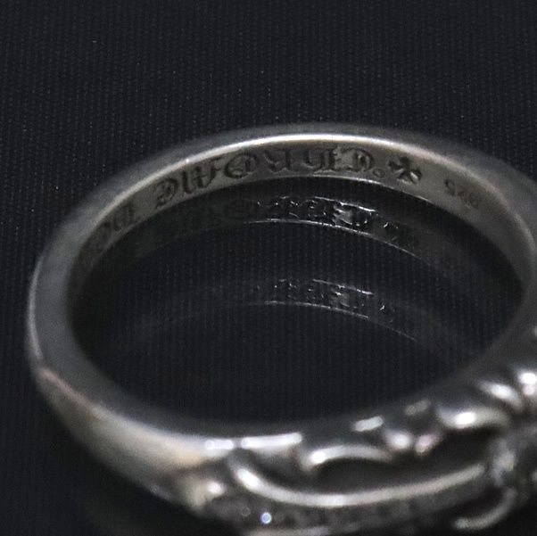 美品✨クロムハーツ フローラルリング パヴェダイア リング シルバー925 クロムハーツ リング 925 4.5g ベイビークラシック ダブル