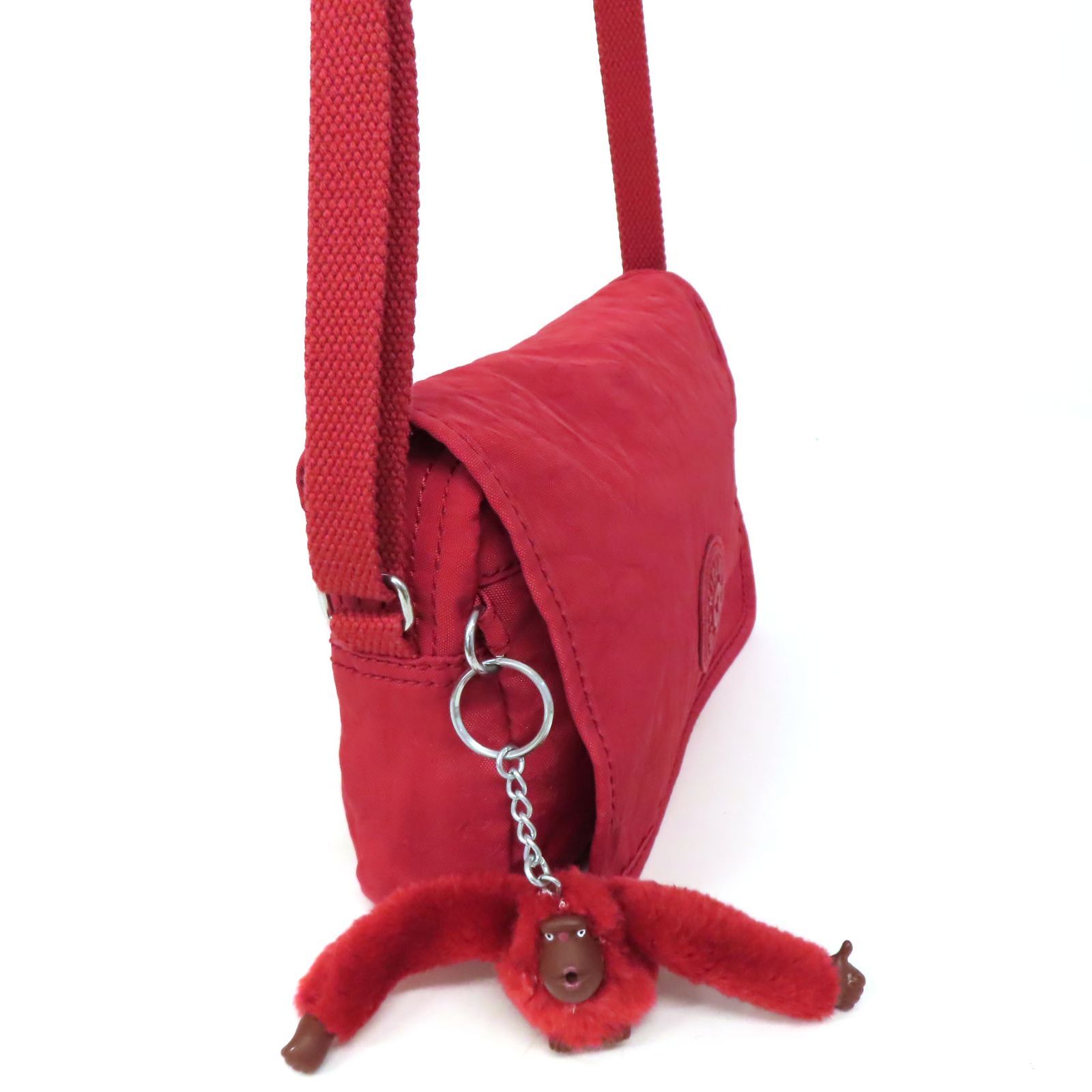 Kipling キプリング ショルダーバッグ ナイロン 総柄 ゴリラ 斜めがけ WH25044 美品 kipling キプリング ショルダーバッグ ポシェット