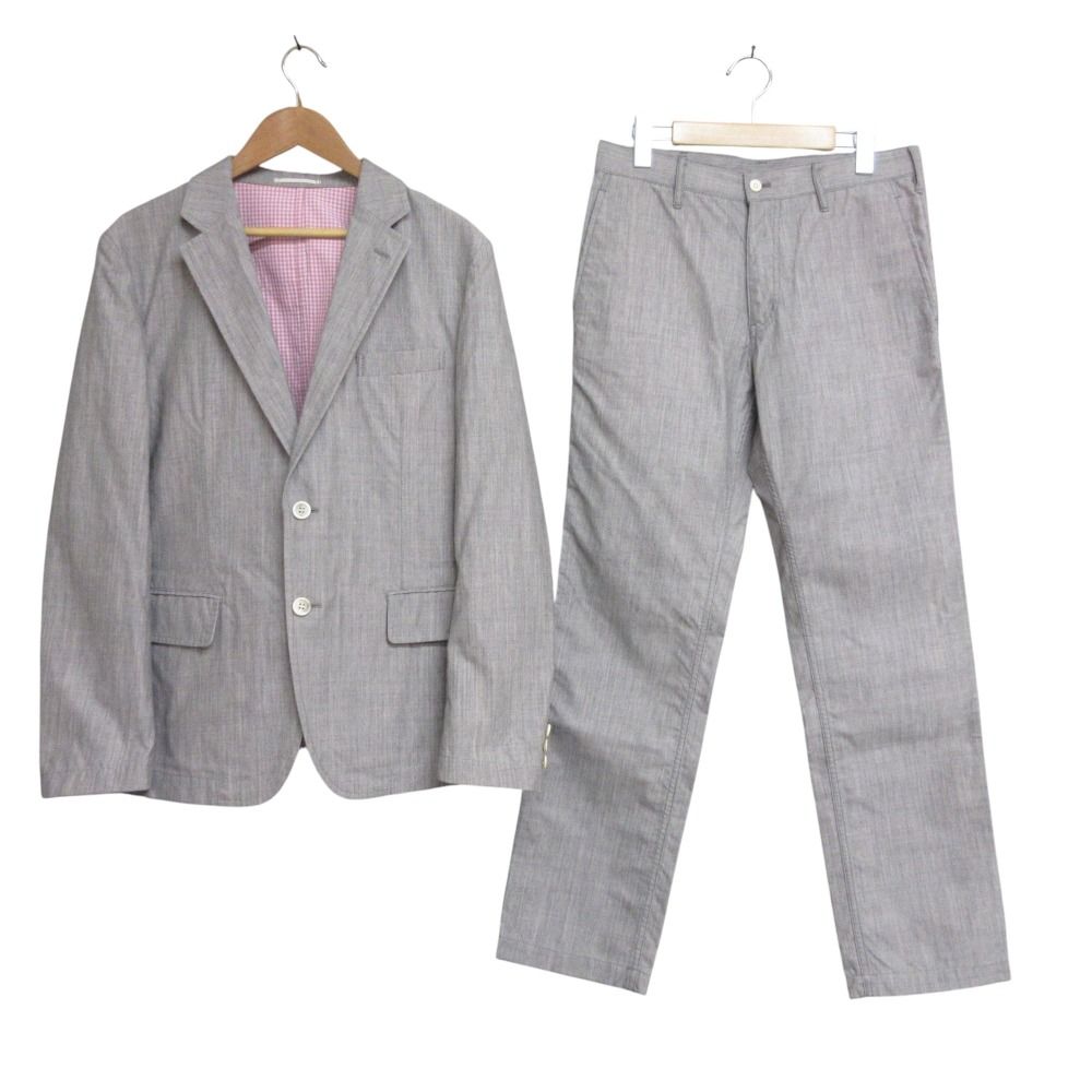 COMME des GARCONS HOMME コムデギャルソンオム AD2008 テーラードジャケット パンツ スーツ セットアップ S グレー メンズ 古着