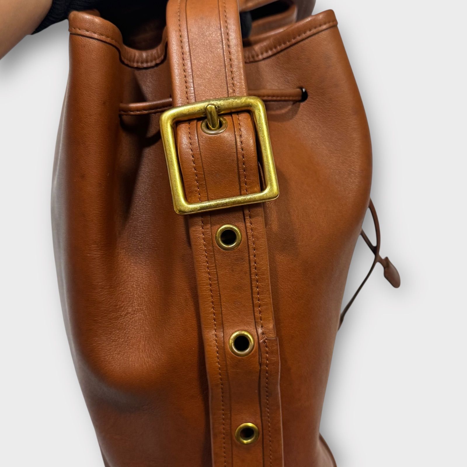 良品✨COACH オールドコーチ　ショルダーバッグ　巾着型　9952 トルコ製 良品！COACH オールドコーチ ショルダーバッグ 巾着型 9952
