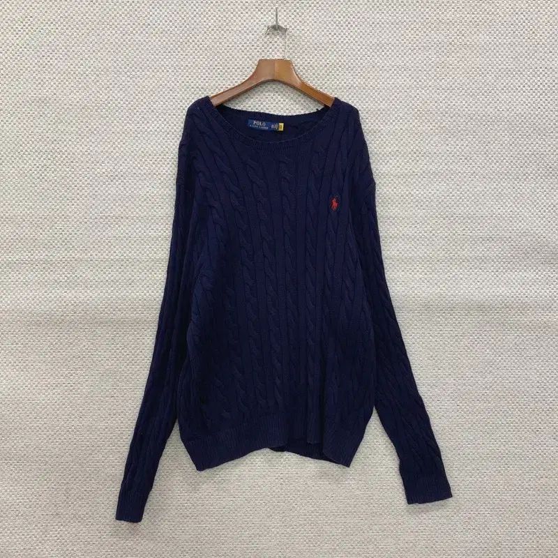 ポロ Ralph Lauren(ラルフローレン) レッドポニー 新作 オーバーサイズ ケーブル編み ニット セーター 105 K07080