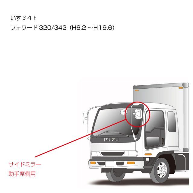 補修用純正タイプミラー