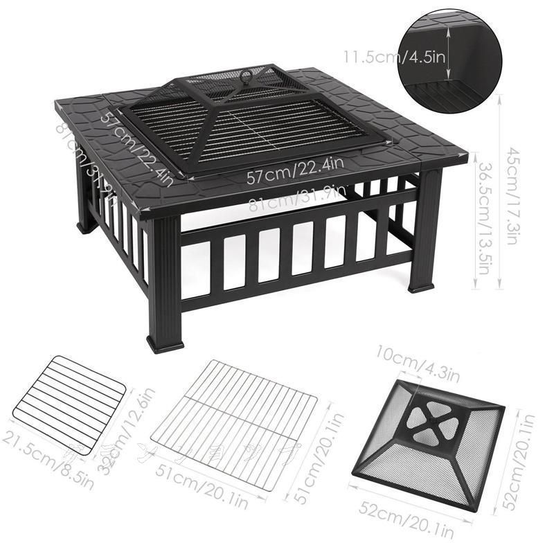 屋外ストーブ 炭ストーブ 加熱火鉢 焚き火台 バーベキューストーブ 庭 BBQ アウトドア 室内 屋外用暖炉 HRDEVELOPMENT_JP