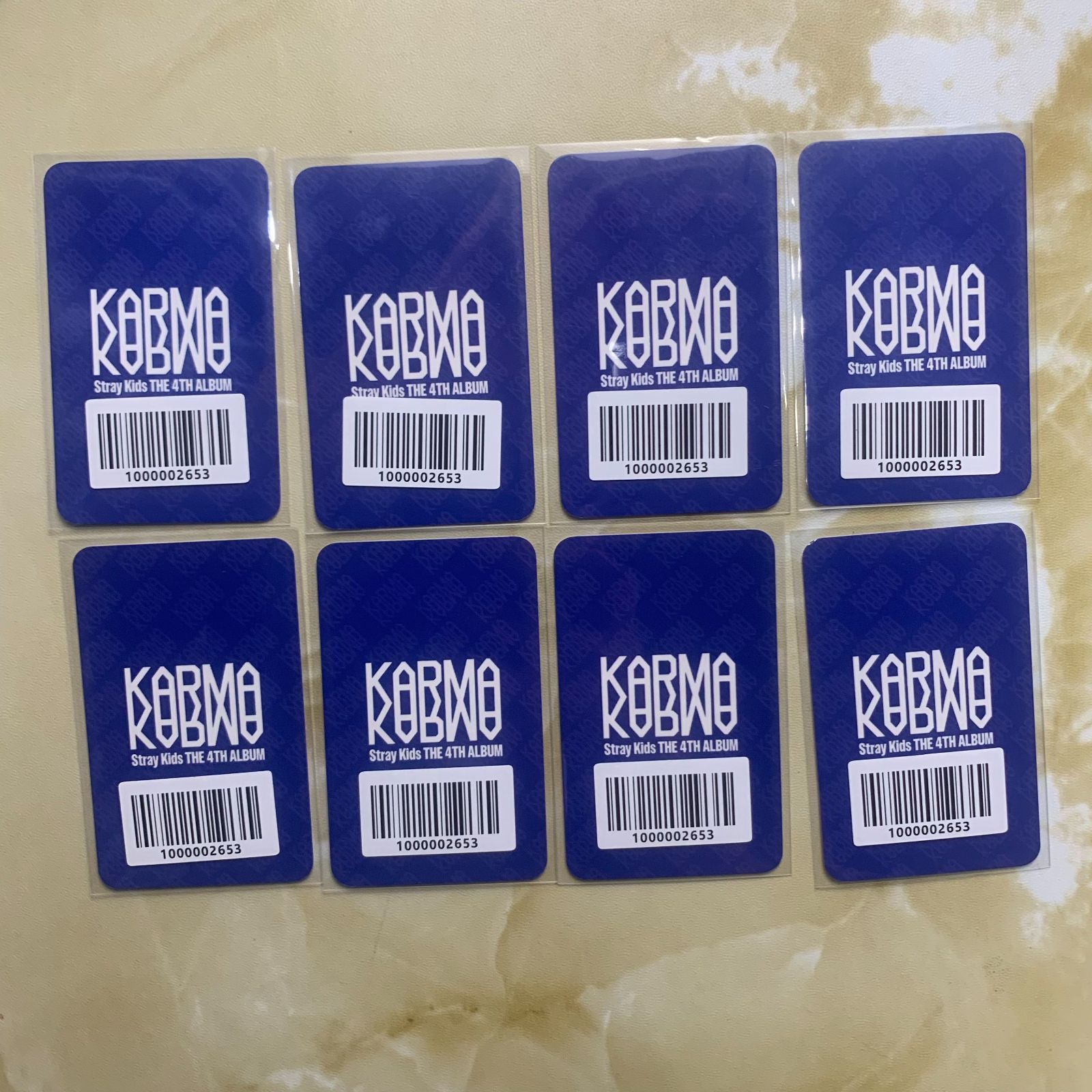 StrayKids KARMA FANS リスパ 特典 トレカ 8枚セット
