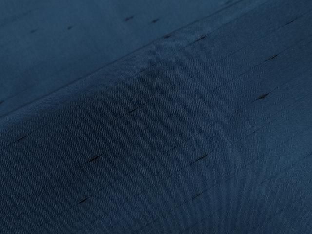 平和屋着物○男性 紬 アンサンブル 青鈍色 キングサイズ 正絹 逸品 未