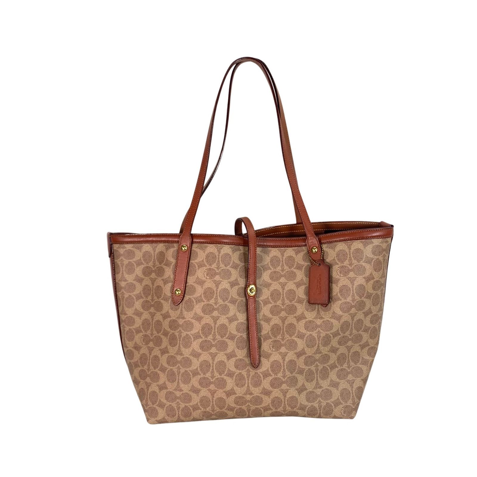 COACH コーチ PVC トートバッグ シグネチャー ビジネスバッグ