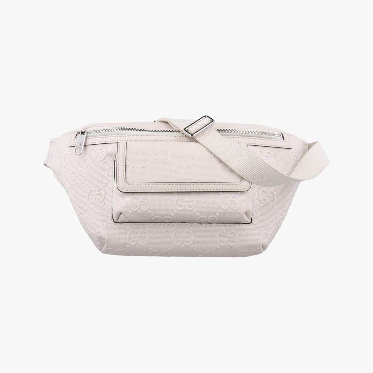 グッチGucciGGエンボス ホワイト レザー 645093 F034030786