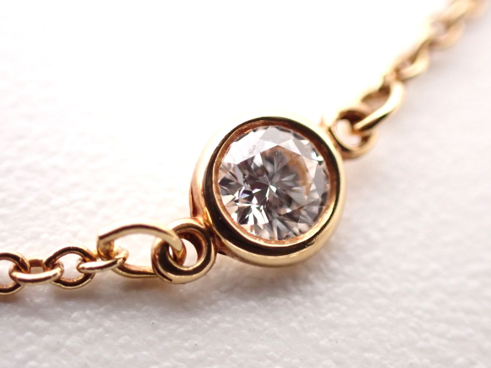 TIFFANY&Co.(ティファニー)K18 シングルダイヤモンド バイザヤード