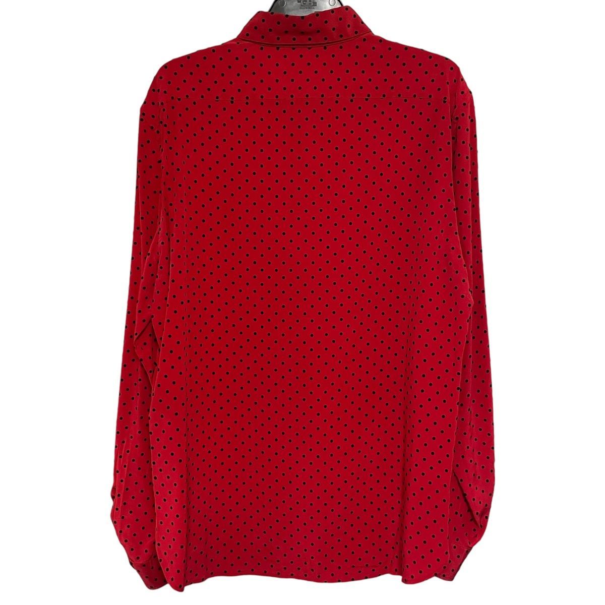 中古】 Saint Laurent サンローラン ドット柄 シルクシャツ