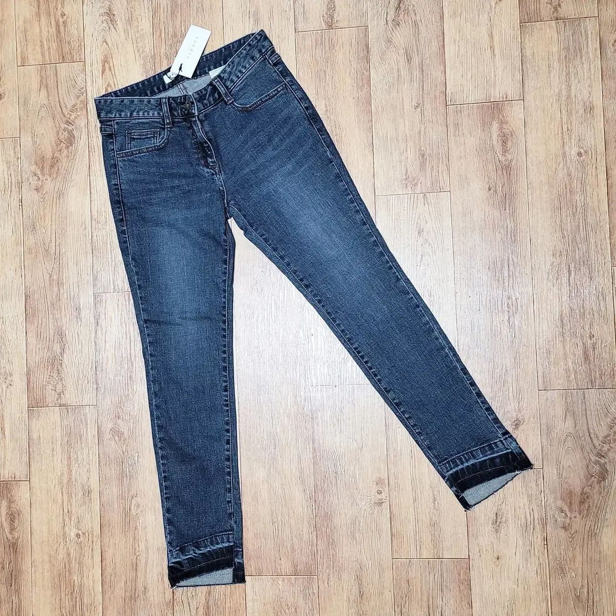 サンドロ sandro 裾フリンジ スキニージーン 44