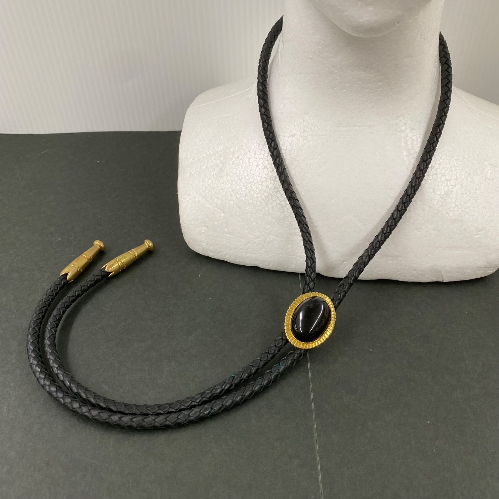 83.CALEE ループタイ ブラックオニキス キャリー【併売品】△ - メルカリ