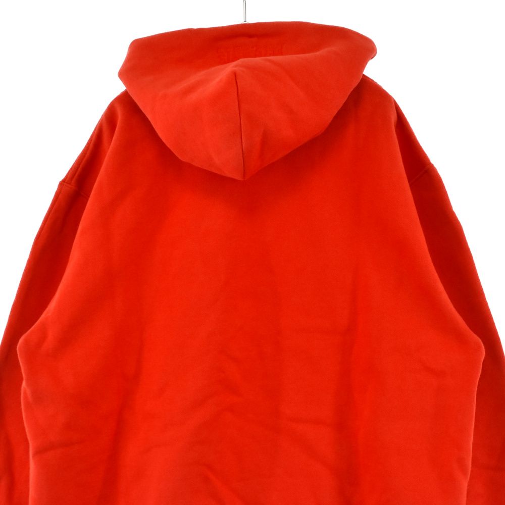 VETEMENTS (ヴェトモン) 19AW LOGO HOODIE UAH20TR725 ロゴプリント プルオーバーパーカー レッド - メルカリ