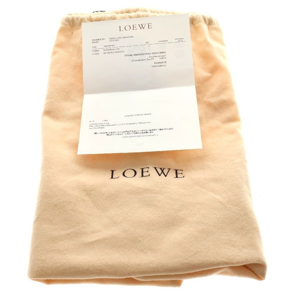 LOEWE (ロエベ) アマソナ35 ハンドバッグ ブラック レザー LOEWE (ロエベ) アマソナ35 ハンドバッグ ブラック レザー