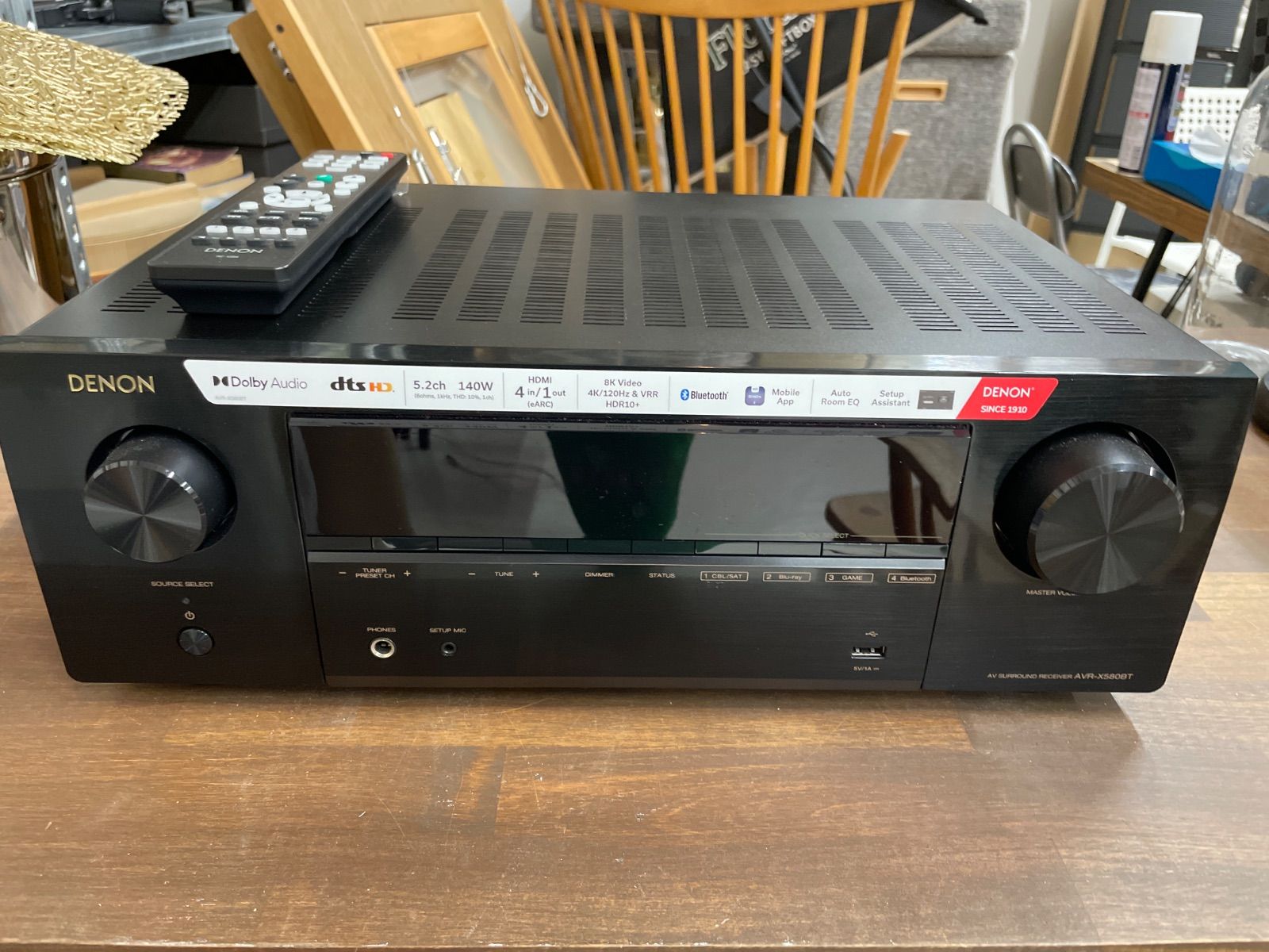 DENON AVR-X580BT AV SURROUND RECEIVER
