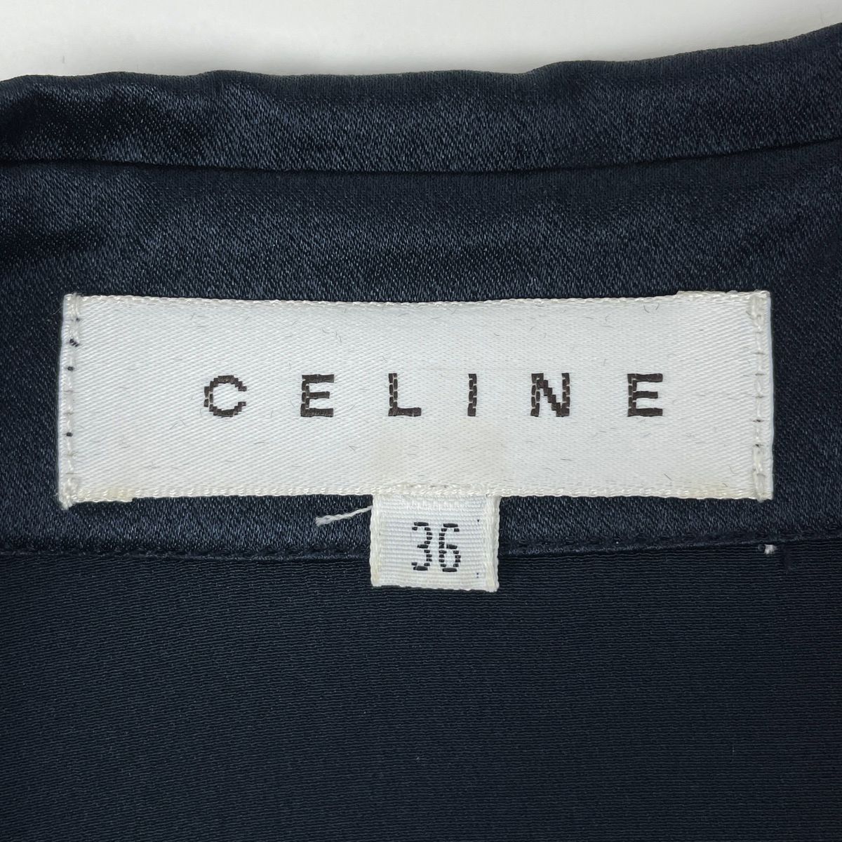 セリーヌ CELINE シルク ブラウス 長袖 シャツ トップス ブラウス 絹