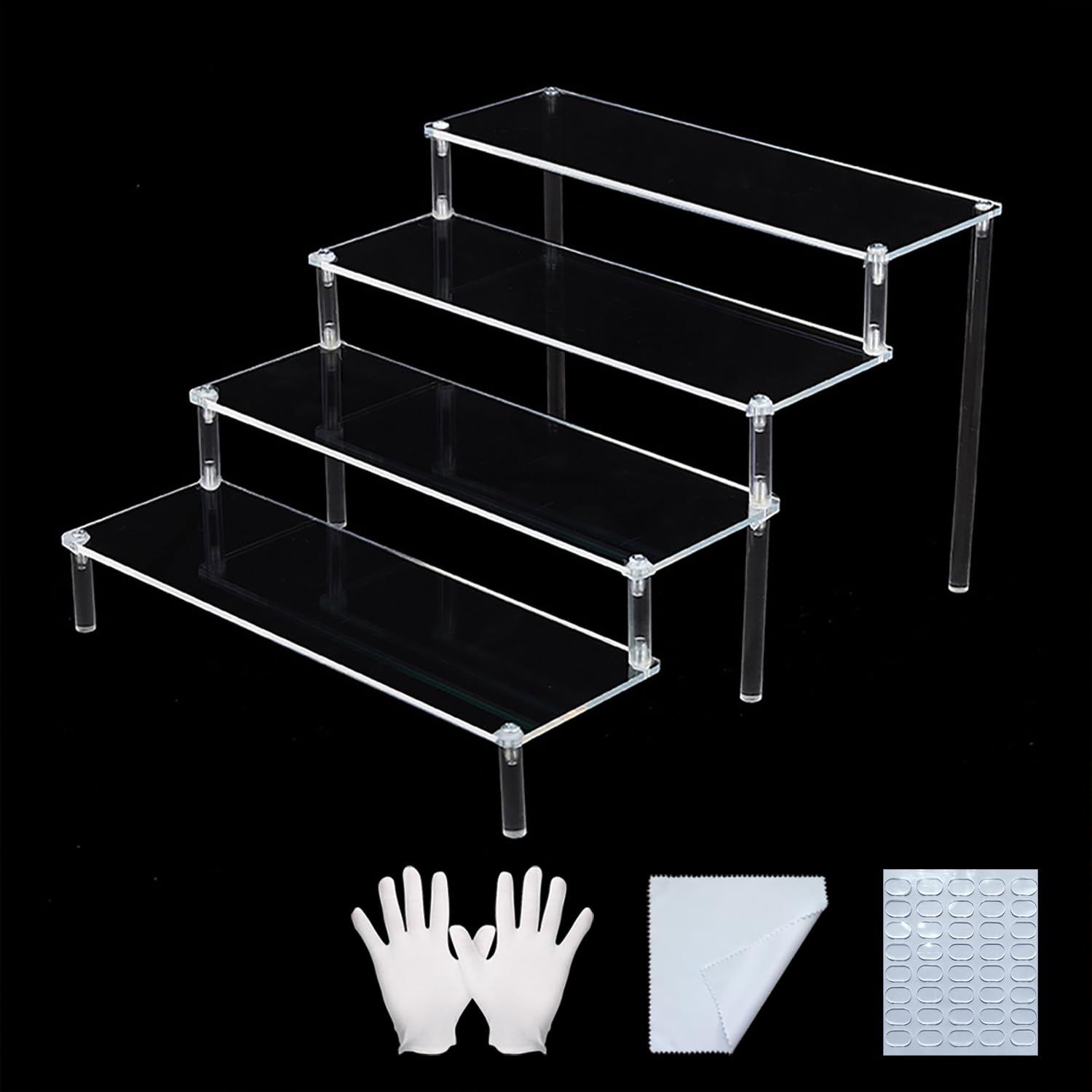 【新着商品】長さ30cm) (4段 透明 組み立て式 陳列台 化粧品 人形 アクセサリー マニキュア フィギュアケース 収納棚 ひな壇 アクリルステージ ディスプレイスタンド コレクションケース フィギュアスタンド ディスプレイ アクリル 展示台 KIMEYA 人気・おすすめ|使いやすい・旅行におすすめ セール中 全国発送 【新着商品】長さ30cm) (4段 透明 組み立て式 陳列台 化粧品 人形 アクセサリー マニキュア フィギュアケース 収納棚 ひな壇 アクリルステージ ディスプレイスタンド コレクションケース フィギュアスタンド ディスプレイ アクリル 展示台 KIMEYA 人気・おすすめ|使いやすい・旅行におすすめ セール中 全国発送