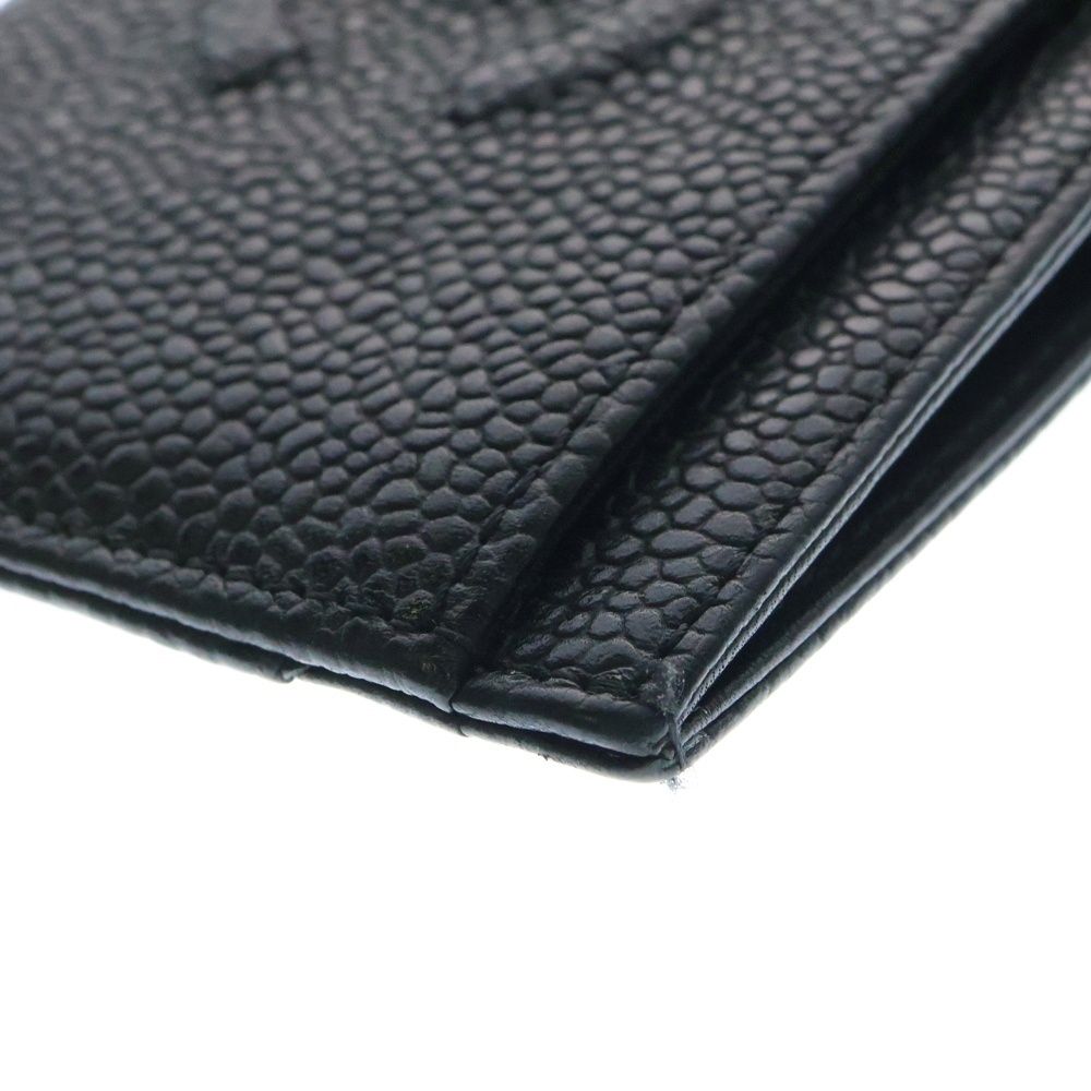 【Chanel】シャネル★short wallet★ミニ財布★CCマーク CHANEL シャネル キャビアスキン Wホック 二つ折り 財布 ココ