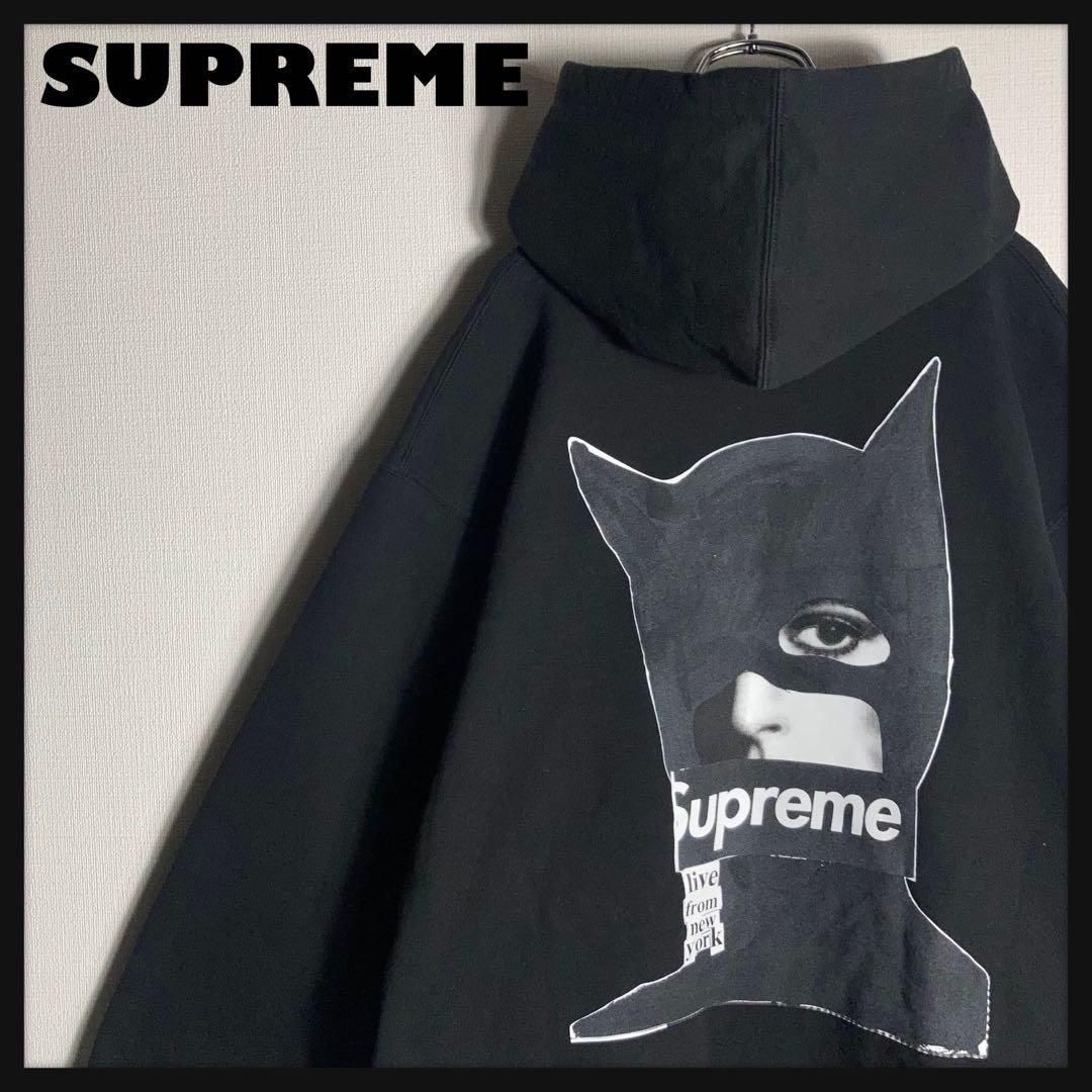 【aespa ジゼル着用】SUPREME プルオーバーパーカー キャットウーマン aespa ジゼル着用】SUPREME プルオーバーパーカー キャット