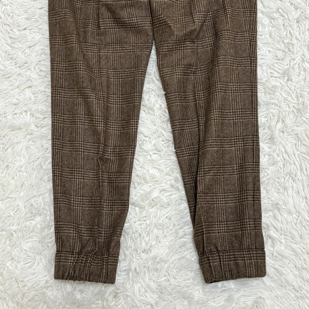 チェック ジョガーパンツ