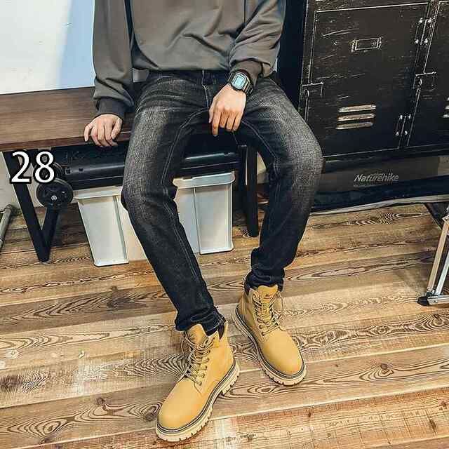 赤字超特価，大得価 [28]メンズ ファッション 服 男性用 オシャレ シンプル 大人 かっこいい 大きいサイズ ストリート 紳士服 ストレッチジーンズ レトロ 九分丈 パンツ 韓国スタイル スリム フィート カジュアル その他