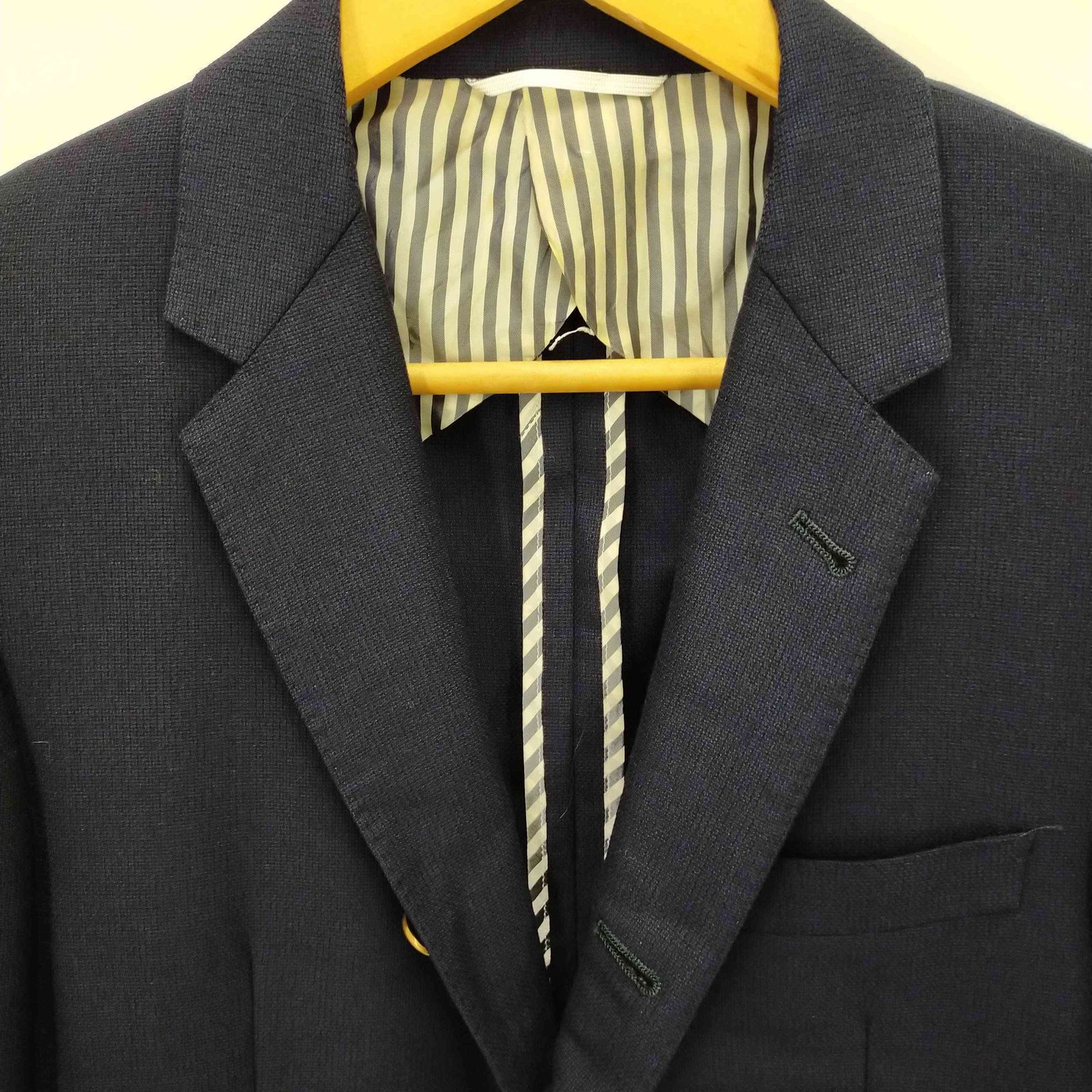 トムブラウン THOM BROWNE 金ボタン紺ブレザージャケット メンズ 1 