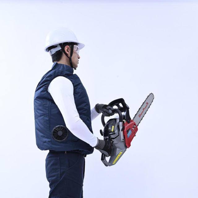 山善 YAMAZEN KAZEfit ペルチェ搭載ファン付きウェア LLサイズ ネイビー KF-PW5SV-LL ペルチェ2個タイプ ベスト 空調ウェア 熱中症対策