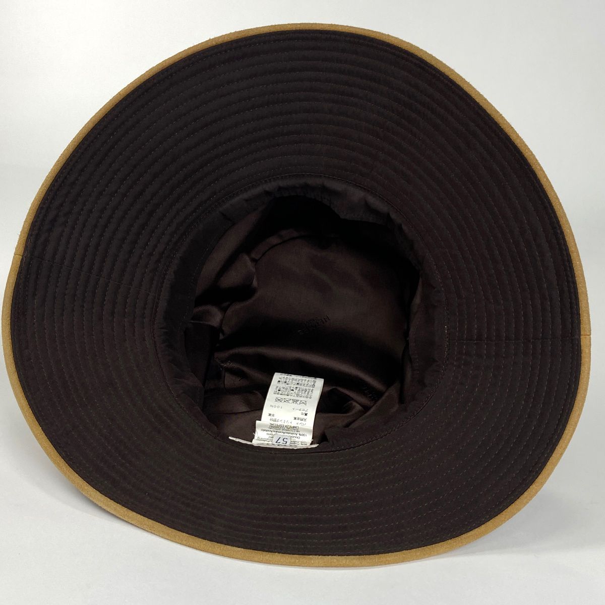 HERMES バケットハット Hロゴ刺繍 レディース フランス製 56 ブラック HERMES バケットハット Hロゴ刺繍 レディース フランス製 56 ブラック