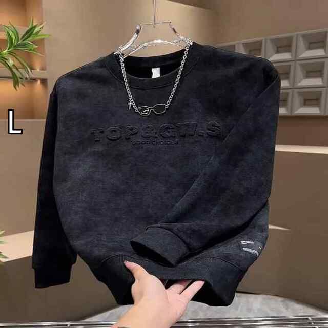 [L]メンズ ファッション 服 用 オシャレ シンプル 大人 かっこいい ストリート 夏コーデ  ラウンドネック シャツ カジュアル トップス インナー ウェア 