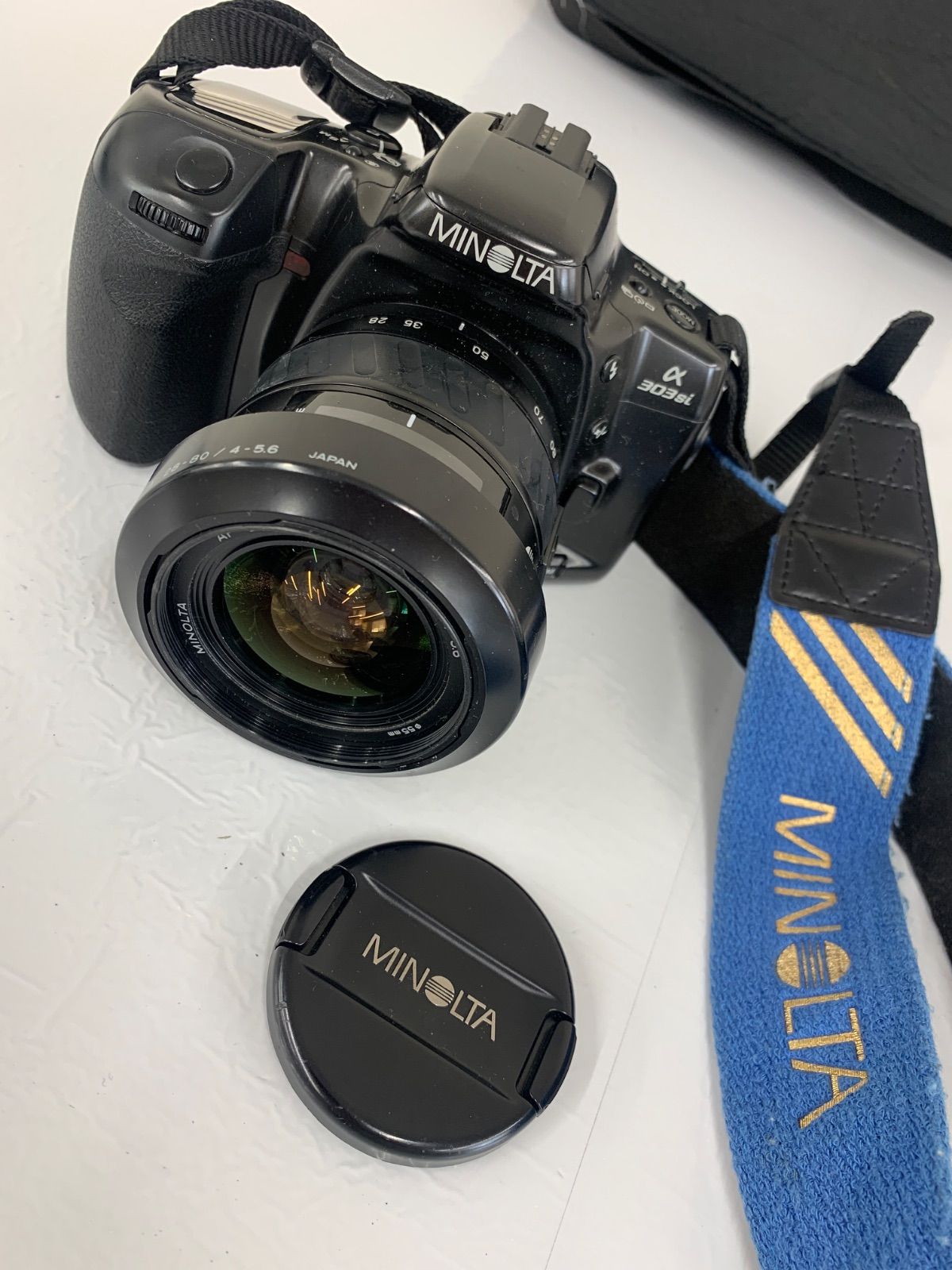 動作未確認】MINOLTA α-303si レンズ 2つ付き ケース付き