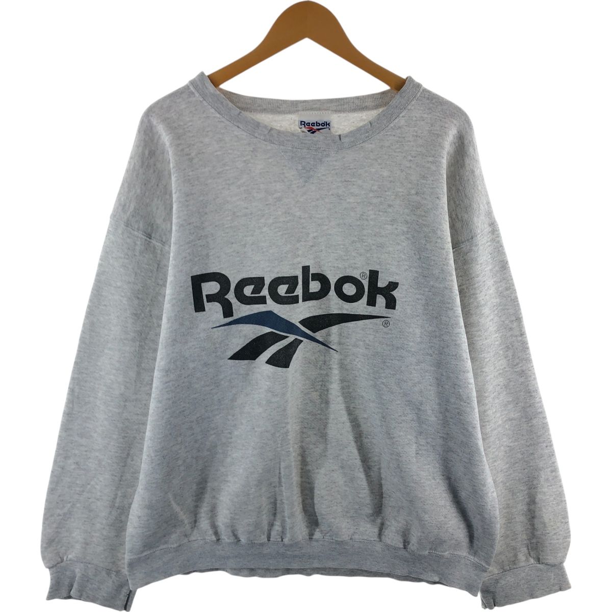 古着 90年代 リーボック Reebok ロゴスウェットシャツ トレーナー USA 