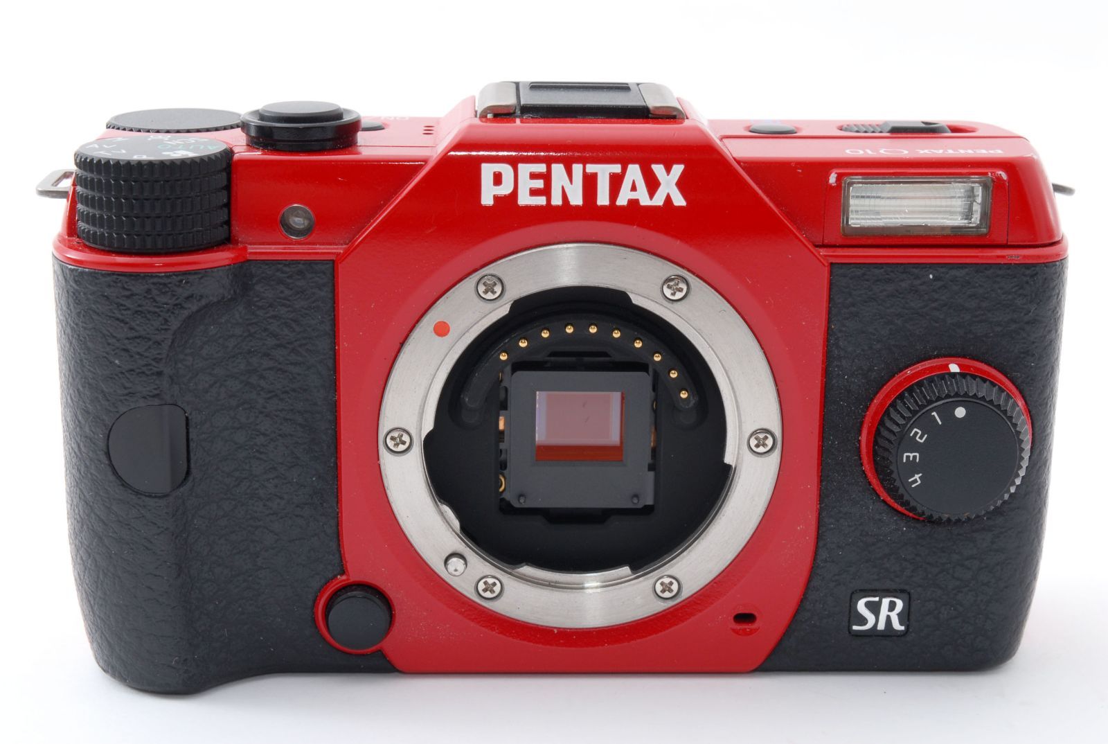 1円～ PENTAX Q10 レッド×ブラック 標準ズーム 02 STANDARD ZOOM ズームレンズキット | PENTAX デジタルミラーレス一眼 Q10 ズームレンズキット