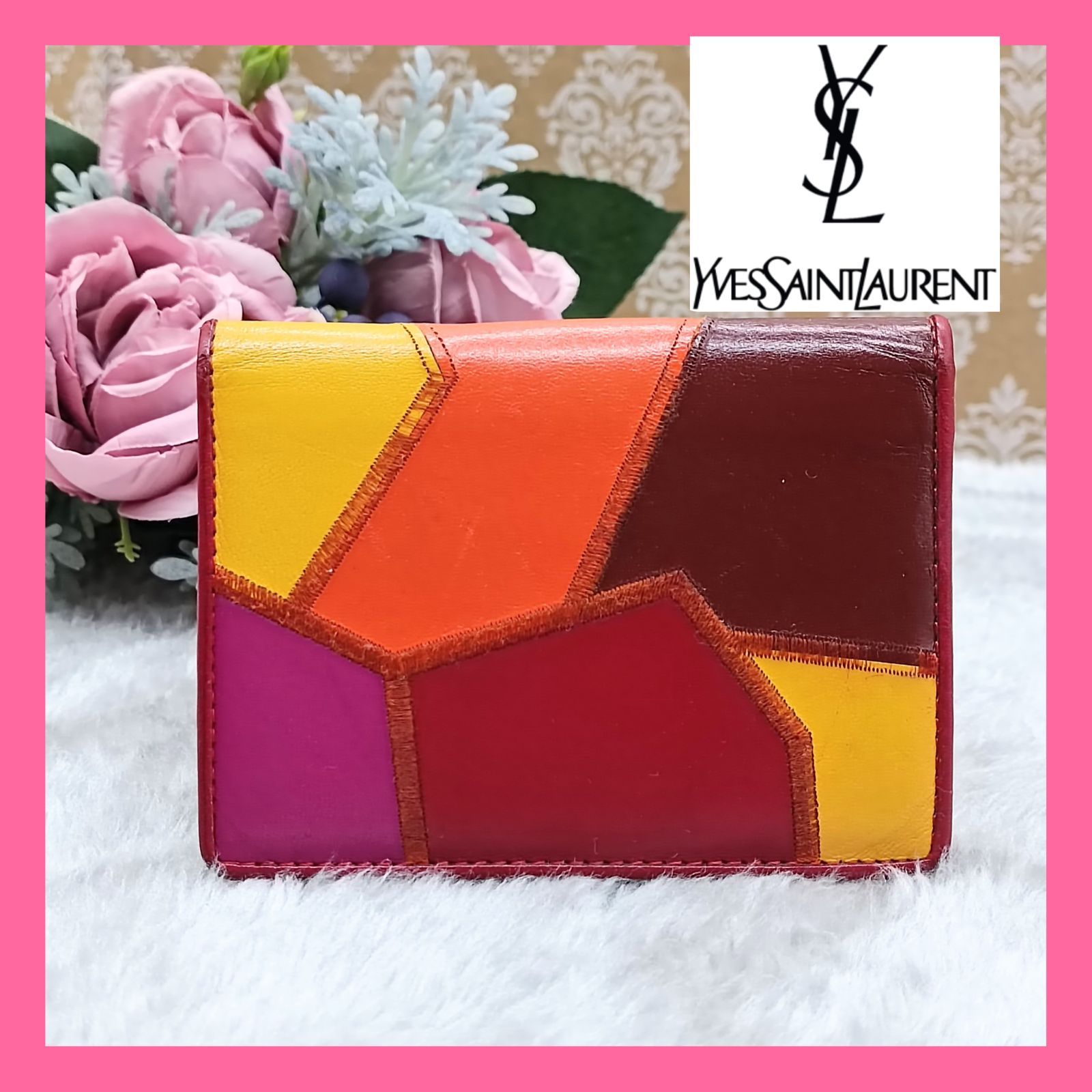 Ysl サンローラン カードケース 定期入れ どぎつ