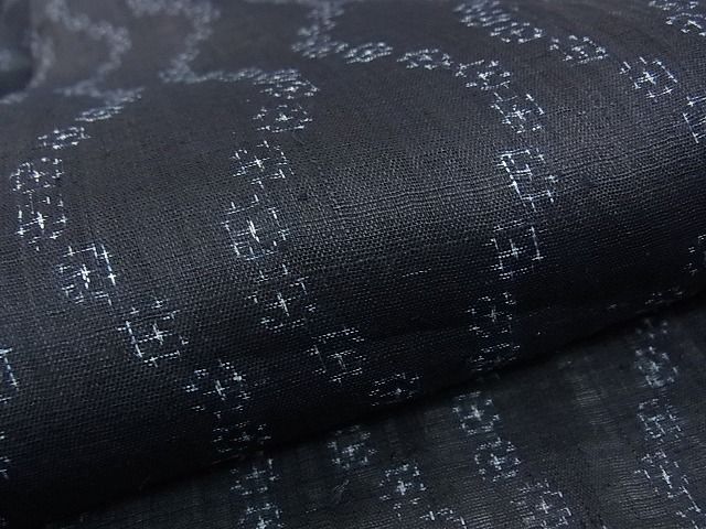 平和屋本店□極上 夏物 重要無形文化財 本場宮古上布 よろけ縞 苧麻