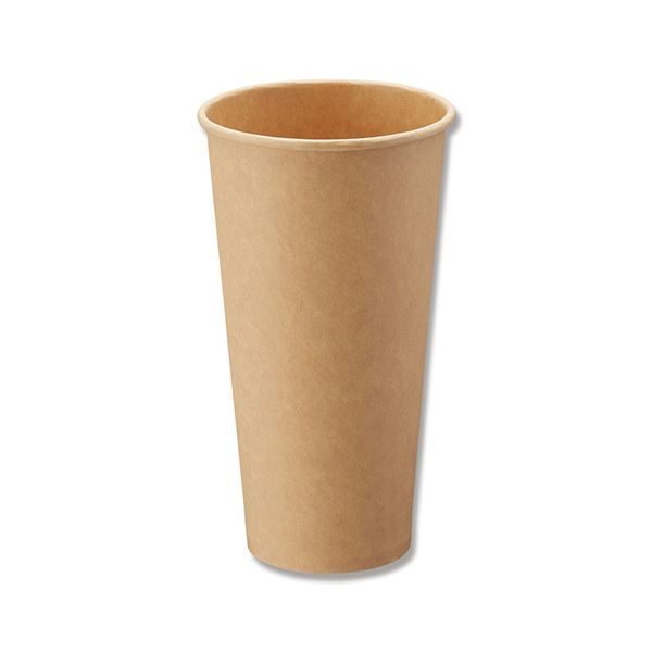 シモジマHEIKO 紙コップ ペーパーカップ アイス ホット兼用 20オンス 630ml 未晒 口径90mm 0045359981セット 1000個 25個×40パック