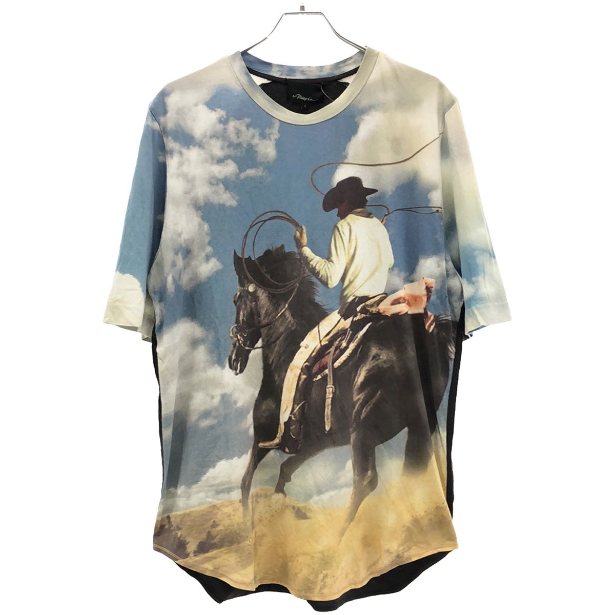 3.1 Phillip Lim スリーワンフィリップリム 14AW カウボーイプリントTシャツ  ミックス S