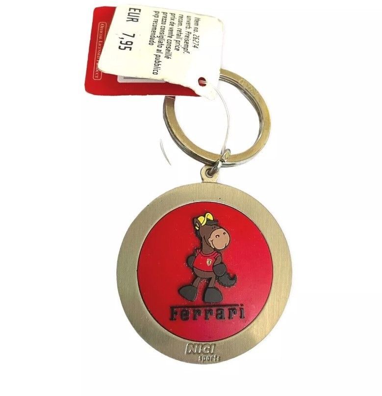 フェラーリ 純正 キーホルダー キーリング Ferrari SF 赤 黄色 NICI