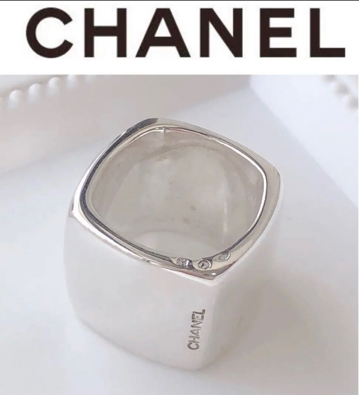 爆売りセール開催中！】 CHANEL シャネル サイズ11号 スクエアリング