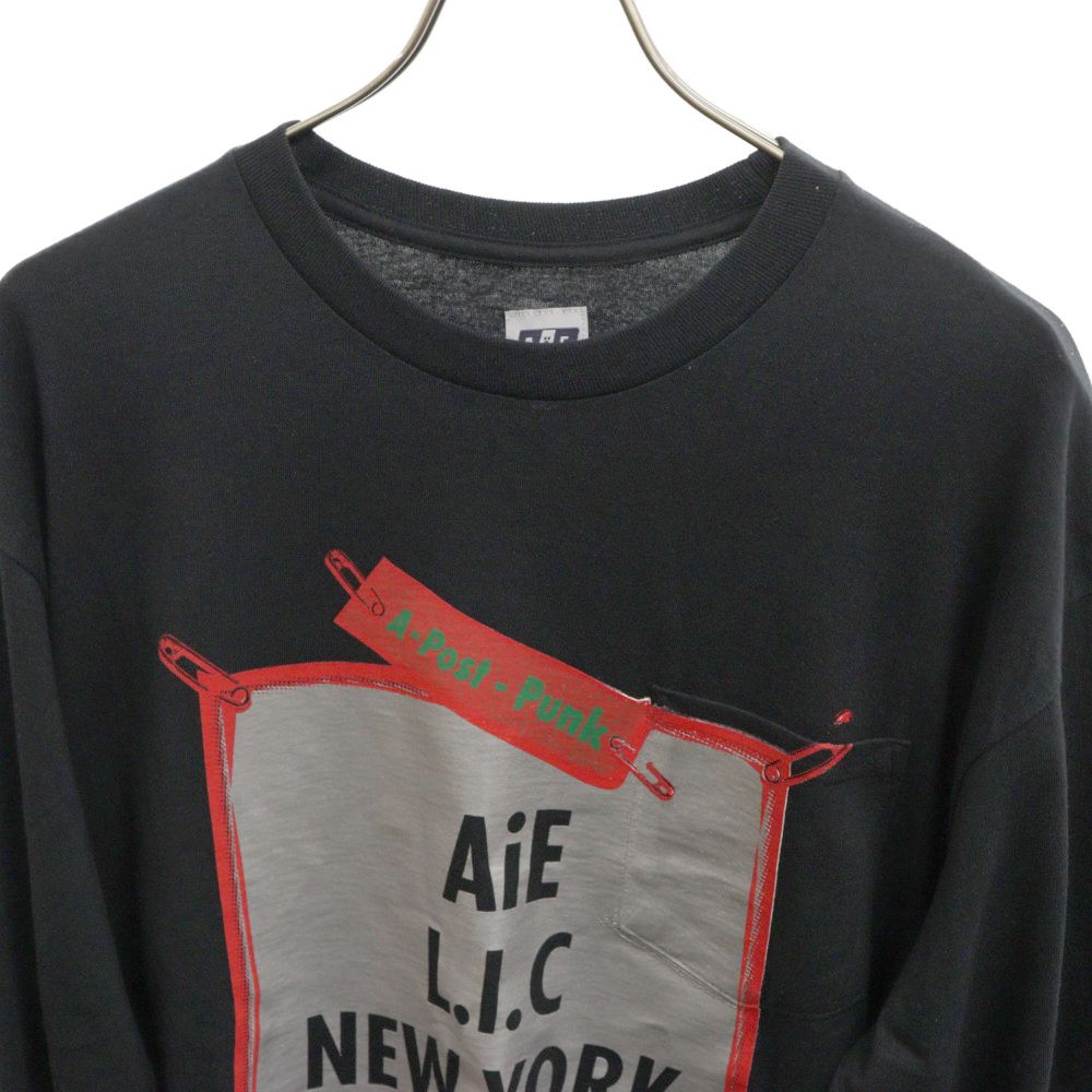 AiE (エーアイイー) Post Punk L/S T ポスト パンク ロゴプリント 