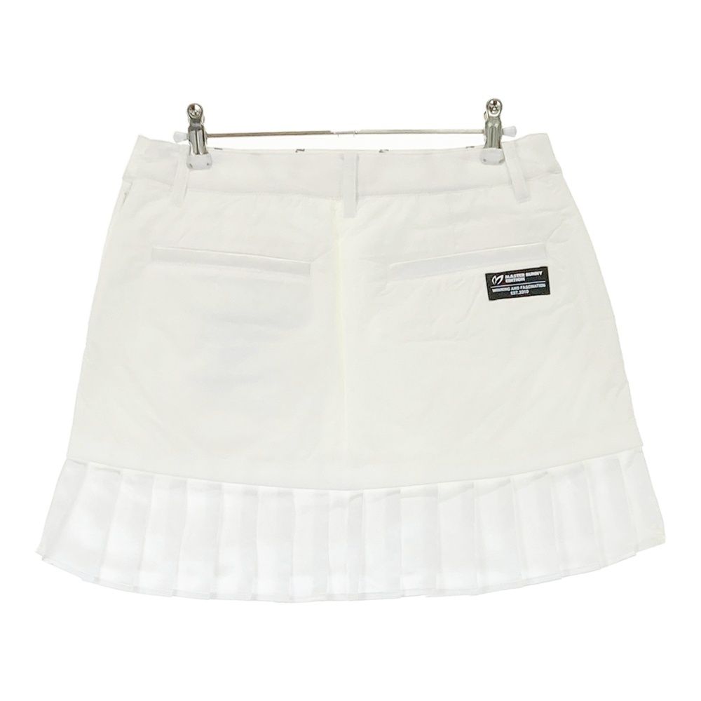 サイズ 0 MASTER BUNNY EDITION マスターバニーエディション 中綿スカート 裾プリーツ ホワイト系 240101493028 ゴルフウェア レディース ストスト